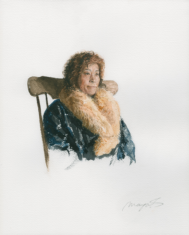 Water Color Painting 05 A muffler