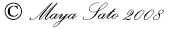 Copyright Maya Sato 2008